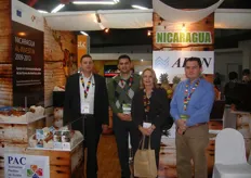 Sigrid Morales and the rest of the exhibitors from the Nicaragua stand. They were promoting Nicaraguan business in the agricultural sector.