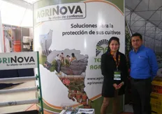 Noelia Dávila and Fernando Salazar of Agrinova, a provider of plastic products for the agricultural industry.
