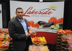 Bill Boutros from Lakeside Produce with their new logo