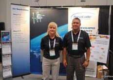 Heather Biles and Jimmy Lee from Kes Science promoting Airocide