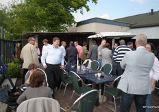 A lot of people were attending the reception