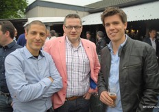 Tomer Ezra the new Managing Director of Mehadrin Nederland together with Marco Slingerland (Olympic Food logistics) and Maarten van Fraassen (DSI)