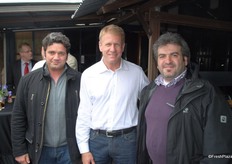 Oron with Goleli brothers from Caspian Nuts