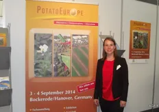 Julia Schmidt, looking forward to planning next year's Potato Europe in Germany.