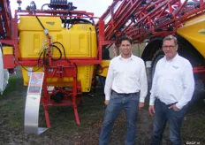 Sven Vierstraete and Geert Swaenepoel of Beyne agricultural machines.