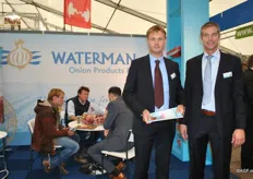 Ewald Gouwenberg and Wim Waterman of Waterman Onions. The only onion company present, but no lack of visitors.