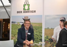 Jacob Eising of Den Hartigh. Because Potato Europe is in Emmeloord this year they want to promote that Den Hartigh has nematode resistant varieties for seeding in Holland.