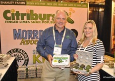 Jim and Megan Shanley promoting the Gator eggs a small-sized avocado for just a snack or for the salad, without having to throw away a half avocado.