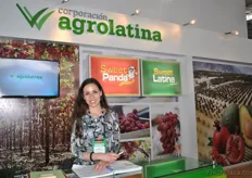 Noella Mojorovich of Agrolatina. They export mainly avocados, grapes and pomegranates.