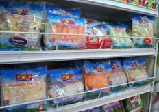 New products in Peru, prepared salads and vegetables produced in Peru.
