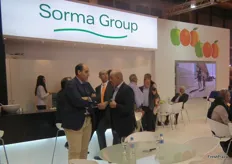 Stand of Sorma Group, specialist in machinery for horticultural warehouses, packaging and pallets.
