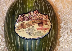 One of the melons exhibited at the stand of El Melonero.