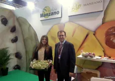 Bruno Crabé, of Frutas Rafael Manzano, specialists in subtropical products, promoting its new brand Bio Manzano, for the organic market.