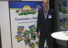 Gorka Cirauqui, at the stand of Huerta de Peralta; a company from Navarra, Spain, specialised in the production and commercialisaion of lettuce and ready-to-eat fresh salads.