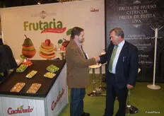 Stand of Frutaria, specialist in stone fruit, citrus, pip fruit and grapes, exhibiting once again at Fruit Attration.