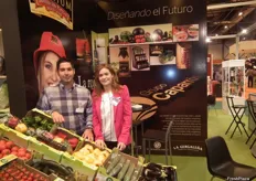 "Team of Grupo Caparrós, promoting the brand "Caparrós Premium". The firm from Almeria attended Fruit Attraction to exhibit this recently created line of gourmet vegetables."