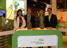 Stand of Fruta del Pacífico promoting its tropical products and new brands, Bana bana and Frupac, with a strong emphasis on the Fairtrade market.