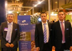 Team from Fijaplast exhibiting packaging material for the horticultural industry.