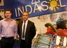 Team from Indasol displaying their best fresh fruits and vegetables.