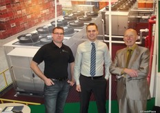 Alan Colbourne from SRS-Frigadon who have seen a lot of development this year in their secondary refrigerant systems, also a major installation in the US. Pictured here with Eric MacGregor from Versatile Refrigeration Ltd, US and Björn Skattberg from Frigdon, Sweden.