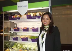 Samreen Ibrihim at the Total produce stand.