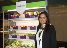 Samreen Ibrihim at the Total produce stand.
