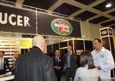 A very busy Westfalia Fruit stand.