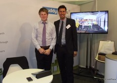 Jack Evans and Inas Nureldin at Muddy Boots, Jack explains about the new software from the company. This year they have launched the Greenlight Assessments and Greenlight Grower Management aps.