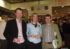 Jan Redpath, Angus Soft Fruit, Clair Hodde, Potato Council and John Gray , Angus Soft Fruit at the UK Pavilion.