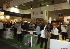 A busy reception at the UK stand.