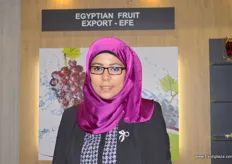 Esraa Harraz of Egyptian Fruit Export, the company exports table grape, stone fruit and citrus
