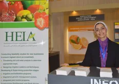 HEIA`s Customer Relation Specialist, Rana Ashour.. HEIA just recently collaborated with Agricultural Export Council (AEC= Egypt) to have the 1st International Citrus, Egypt in November
