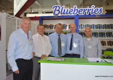 First time exhibitor, the African Blue (Morocco) team with their President, Albert Avi Weizman (middle)