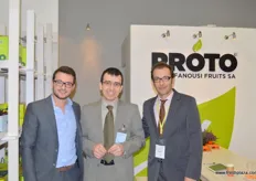 The Protofanousi Fruits team of Greece: Alexandros Protofanousi (Sales Manager), Manolis Anastasiadis (QA Manager) and George Kallitsis (Export Director)