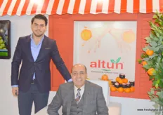 Anil with his father and President of Altun (Turkey), Zeki Altun