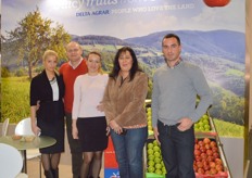Julka Toskic (2nd from the right) with her team from Delta Agrar- Serbia