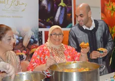 ".. the "Taste of Morocco" at the Moroccan Pavilion, free food was served during Fruit Logistica such as couscous with chicken, Moroccan sweets and tea, etc."