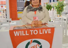"Aysel Oguz of Eren Tarim, the company just launched their new slogan "Will to Live"