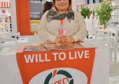 "Aysel Oguz of Eren Tarim, the company just launched their new slogan "Will to Live"