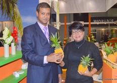 Yogesh Amoroo, Business Development Officer with Savy Ramburrun, Director of Jardin de St. Julien