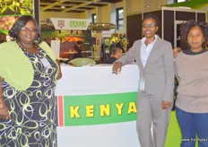 Kenyan exhibitors: Eunice Mutune, Director of Athi Farm; Purity Naisho, Director of Interveg and Joyce Katuku Kituva, Business Development Officer