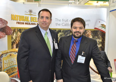 John Haydock and Juan Guzman promote their Medjool dates from California