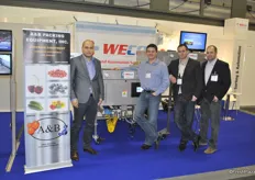 Piotr Milewski (A&B Packaging Equipment), Eric Horner (WECO), Dominic D'Amore (WECO) and Josh Gray (A&B Packaging Equipment)
