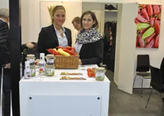Andrea Dulai and Orsolya Eleod from Garden Trade, Hungary. Gardenjuices are 100% fresh fruit juices.