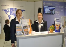 Anke Spree and Luisa Mehl from Eurofins, Germany. Eurofins offers reliable analytical methods for characterising the safety of products and biological substances.