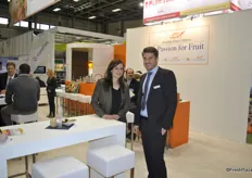 Stephanie Dressler and Nik Becker from Global Fruit Point, Germany. Importing and distributing fruit from all over the world.