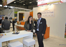 Stephanie Dressler and Nik Becker from Global Fruit Point, Germany. Importing and distributing fruit from all over the world.