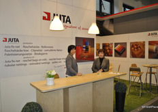 Alena Smidova and Zdena Tachmanova for Juta, Czech Republic. Juta is a completely vertically integrated business, beginning with the processing of basic chemicals, polymers and raw materials through the working of these into fibers and woven fabrics to the finished products