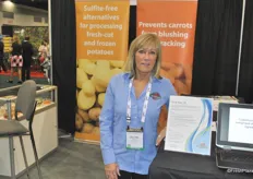 Celyne Goulet from NatureSeal, they collaborated with USDA to make a new produce wash, First Step +10.