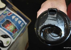 "Chelan Fresh developed a new cup, it is filed with cherries with out a stem. You "drink" the cherries and at the top you can spit the seeds."